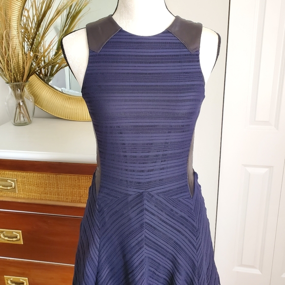 Rag & bone caviar crete tank skater navy blue dres - Picture 2 of 7